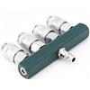 KIMISS Collettore Aria Compressa Splitter Linea Aria a 4 Vie Connettore Rapido a 4 Vie Filettatura Npt 1 4 Pollici Accoppiatore Tubo Aria di Alta qualità Raccordi Pneumatici