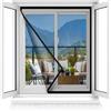 DTRNYCZ 45x155cm,Zanzariera Finestra, Zanzariera per Finestra Rete Fine Anti Zanzare Anti Insetti Zanzariere Per Porte Finestre con Nastro Adesivo