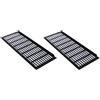 TopHomer 2 coperture per griglia di ventilazione, 150 mm x 400 mm, in lega di alluminio, colore nero, traspirante, per armadio da cucina
