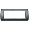Vimar 16766.16 Serie Idea Placca Rondo 6 modulo plastico, nero, 19.8 x 8.2 x 0.9 cm
