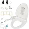 KinHall Sedile WC Elettrico Intelligente con Bidet, Riscaldamento Automatico, Ugello Autopulente, Modalità Massaggio, Copriwater Universale - Facile Installazione, IPX4, per Bagno Casa e Hotel