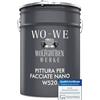 WO-WE Nano Pittura per Facciata Vernice Pareti Esterna W520 Bianco puro Simile a RAL 9010-5L