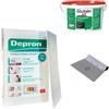 PELLECCHIA 1969 | KIT DEPRON MM 12 Pannello Isolante Depron 80 x 125 cm confezione da 10 pannelli (tot.10mq) + Colla Glutolin da 8 Kg + Spatola Dentata Pavan