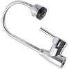 SHINEOFI Rubinetto Zincato con Doccetta Estraibile e Leva Singola Miscelatore Girevole in Resistente per Lavello Multifunzione