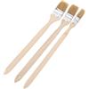 NIYANGLE Set 3 Pezzi Pennelli Pennellini per Dipingere Manico Piegato in Legno e Plastico per Verniciatura Mobili e Pareti Progetti di Pittura Precisi e Rapidi