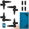 KOTARBAU® 4 pezzi nastri angolari 250 X 250 mm forgiati anticati per finestre porte porte garage