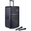 SoundSation ProVibe Bass 12AIR Sistema PA Portatile a Batteria 12" 2-Vie Trol...