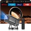 finade Proiettore portatile con WiFi 6 Bluetooth 5.4, Supporto 1080P 4K, Mini