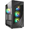 SHARKOON REBEL C80G RGB CASE GAMING CON FRONTALE E LATERALE IN VETRO TEMPERATO I
