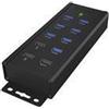 RAIDSONI ICY BOX HUB USB3.0 Tipo A 7 porte nero