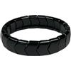 eleewoo Bracciale Tormalina Nera e Ematite per Uomo e Donna - Braccialetto in Pietre Naturali Geometriche (Freccia 15mm, Cubo 10mm) - Regalo Portafortuna di Protezione