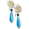 Handmade Orecchini con fantasia a corallo in angelita
