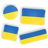 Generic Pulsante o magnete distintivo con bandiera della nazionalità Ucraina, Ukraine National Flag