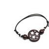 Generic Bracciale cordino cerato con biscotto pan di stelle