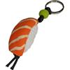 Linsonnia Creazioni Portachiavi Nigiri Fatti a Mano in Argilla Polimerica, Artigianale, Misura 2,5x4,2 cm, Lunghezza Totale 9 cm, Fatti a Mano in Italia, Idea Regalo