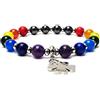 PSS Bracciale 7 chakra con ciondolo quadrifoglio | Sheridan