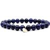 KARDINAL WEIST lapislazzuli bracciale, perle di gemma, gioielli per uomo e donna, potere - forza - calma - saggezza - lusso (XS, lapislazzuli)
