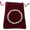 Generic Braccialetto di quarzo rosa sottile elastico 19 cm donna ragazza bracciale pietra regalo donna chakra natale