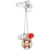 Generic Collana lunga ispirata a Frida con charms