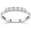 Generico Anello QuintEssenza in Argento 925 con 5 Diamanti Tondi 1,5 mm, Bianco, mis. 13 Lumeart Gioielli