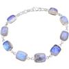 Kanika Jewelry Trove AAA Solid Natural Baguette Shape Rainbow Moonstone Gemstone Bracelet 925 Sterling Silver Women Gift Bracelet, Braccialetti d'argento per regalo delle donne