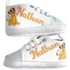il mondo di Noah Scarpine Neonato, Scarpette Personalizzate con Nome, Scarpe da Culla con Stampa (SimbaA 2, 0-3 mesi)