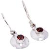Handmade Orecchini pendenti fatti a mano in argento sterling 925 con pietra preziosa granato rosso naturale, regalo per lei