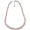 ParticolarModa Collana nodini intrecciati regolabile per donna 6 mm | Lunghezza personalizzata, Leggero, Alluminio Anodizzato, Acciaio inossidabile, Anellini lucidi