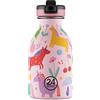 24BOTTLES Kids - Borraccia Bambini con Cannuccia Scuola Elementare e Asilo 250 ml, Borraccia Bambina Bambino Ermetica in Acciaio Inox BPA Free Ultraleggera Non Termica, Magic Friends Stone