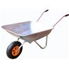 Fuxtec Carriola Carico massimo 80 kg Volume 60 L Fuxtec FX-WB5260 in acciaio zincato, per attrezzi da giardino, ruota pneumatica inclusa