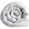 Corredocasa Piumino Bianco Interno Estivo 100 Grammi Sacco Piumone Anallergico Primaverile Microfibra Traspirante Imbottito Mezza Stagione per Letto Casa o Albergo MADE IN ITALY(Singolo 155x200)