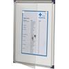 NOBO Bacheca a batt. mag. ultrapiatta 4xA4 - Bianco - 1900846