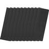 QUARKZMAN Alluminio Etichetta Vuota 80 x 30 x 0.5mm Incisione a Rettangolo Vuoti Carta con 2 Foro per Targhetta Macchina Etichetta Fai da te 10pz (Nero)