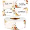 woyufen Etichette adesive per buste con motivo floreale - Etichette fai da te per cuocere, per piccole imprese, biglietti di auguri, etichette, regalo per sigillare e decorare Woyufen