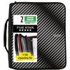 Five Star zipper Binder Plus multi Access file Black