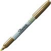Sharpie, Pennarello indelebile a punta fine, colore metallizzato Oro, 1 pezzo