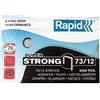 Rapid Punti metallici Super Strong 73/12, galvanizzati, riceverete 1 confezione, contenuto della confezione: 5000 pezzi