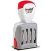 Trodat CLASSIC - Timbro datario 54 x 30 mm (larghezza x altezza), grigio chiaro, rosso