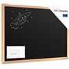 ALLboards Lavagna nera da gesso 70x50 cm con cornice in legno ECO, lavagne cancellabili per ristorante, lavagna di legno, lavagna da parete, lavagna da muro, lavagna menu, lavagna gesso