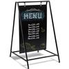 Danieli - Lavagna Menu da Terra a Cavalletto Bifacciale in Ferro 50x70. Espositore Pubblicitario a Pavimento. Struttura in Metallo con Doppio Gancio. Cavalletto per Ristorante, Bar, Supermercati.