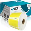 specmark Rotolo di Etichette Compatibile con DYMO S0722540 57mm x 32mm 1000 Pezzi Adatto a Tutte le Stampanti Etichette Labelwriter 450, 4XL, Seiko-SLP, Etichetta Gialla, Scrittura Nera