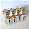 VRX PORTA MONETE COL ARGENTO 8 COLONNE EURO DISPENSER EUROCONTAINER MADE IN ITALY