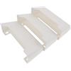 DIYEAH Organizer da Parete per Posta e Documenti in Plastica Beige Grande Capacità e Spazio Interno, Scatola Porta Documenti per Casa e Ufficio, Supporto Verticale e Orizzontale