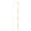 Zelten B5 Raccoglitore Cartella Organizzatore Slide-in Plastica Segnalibro Divisori Righello (Metric System Gold, B5)