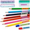 Generico 180 etichette per la scuola adesive e personalizzate con nome. Sticker adesivi per penne, matite, pennarelli o altri oggetti. Dimensioni 3 x 0,6 cm - Alta Adesività (Effetto Glitter Rosa/Azzurro)
