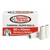 Discount Till Rolls Zebra ZQ320 - Rotolo di carta termica diretta (20 rotoli) (1)