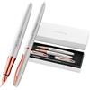 Pelikan Jazz Noble Elegance R/P36 - Penna roller e penna stilografica con incisione regalo, penne uniche con nome, regali personalizzati (madreperla bianca)