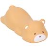 Zerodis Tappetino per Mouse Ergonomico in PU di Artigianato, Design Elegante e di Supporto per i Giocatori e l'uso in Ufficio, Simpatico Supporto per il Poggiapolsi (Modello dell'orso bruno)