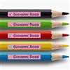 LARGE FORMAT 112 etichette adesive scuola per matite e oggetti, rosa | adatte per quaderni, libri, astucci e materiale scolastico, con personalizzazione chiara e resistente
