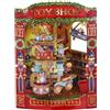 SANTORO Biglietto a Dondolo, Biglietto D'Auguri Pop-Up 3D di Natale - Negozio di Giocattoli di Natale - per Bambini, Famiglia, FESTIVITÀ